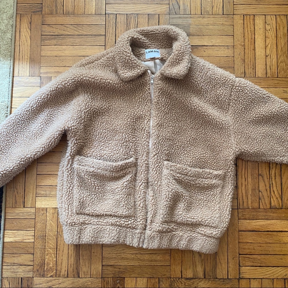 I AM GIA pixie coat tan XS